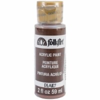 FolkArt Multi-Surface Satin Bark Brown Acrylic Paint, 2 fl. oz.