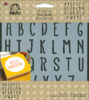 Plaid Folk Art® Alphabet Stencil Perspective: Main
