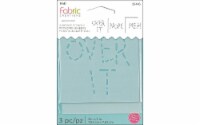 Plaid Fabric Creations Adh Stencil 3x3 3pc Over It