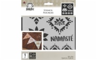 Plaid Folkart Stencil 6x6 Namaste