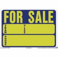 Auto For Sale Static Cling B/Y Perspective: Main