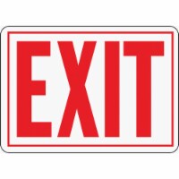 Hy-Ko Aluminum Sign, Exit SS-2W