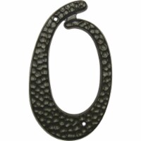 Hy-Ko 3-1/2 In. Black Hammered House Number Zero DC-3/0