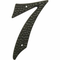 Hy-Ko 3-1/2 In. Black Hammered House Number Seven DC-3/7