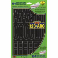 Hy-Ko 3 In. Black Vinyl Letters, Numbers & Symbols (184 Count) 30035