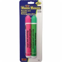Hy-Ko Neon Window Markers - Pink/Green Perspective: Main
