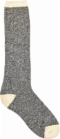 Amelia's Organic Legwear Women's Marled Body Knee-High Socks with Natural Tipping - Black Perspective: Main