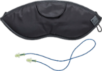 Lewis N. Clark® Comfort Eye Mask With Ear Plugs - Black Perspective: Main