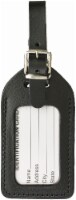 Lewis N. Clark Leather Luggage Tag - Black Perspective: Main