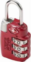 Lewis N. Clark Travel Sentry 3-Dial Combo Luggage Lock - Red Perspective: Main