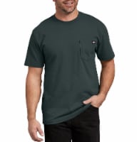 Dickies Men’s Heavyweight Short Sleeve T-Shirt - Hunter Green Perspective: Main
