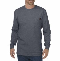 Dickies Men's Heavyweight Long Sleeve Crew Neck T-Shirt - Charcoal Perspective: Main