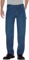 Dickies Men’s Relaxed Fit Carpenter Jeans - Stonewashed Indigo Blue Perspective: Main