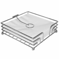 Blue Donuts Napkin Holder Flat Wire - Chrome