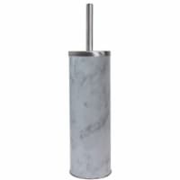 Blue Donuts Toilet Brush Holder - White Marble
