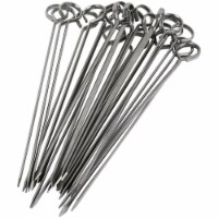 8 inch BBQ Skewers Set of 24, Used for Barbecuing MeatStainless Steel, Barbeque Accessories