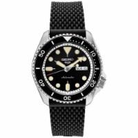 Seiko SRPD95 Automatic Sport Black Silicone Mesh Strap Watch