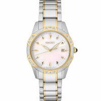 Seiko SKK728 Diamond Quartz - White/Gold/Stainless Steel - 33.2mm
