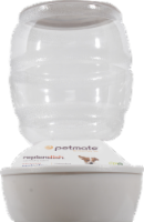 Petmate® Replendish® Pet Feeder Waterer With Microban - Pearl Silver Gray Perspective: Main