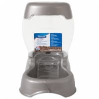 Petmate Pet Caf 3 Lb. PET Plastic Pearl Tan Automatic Pet Feeder 24625
