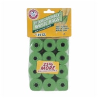 Arm & Hammer 71092 Corn Starch Waste Bag Refills, 180 Count