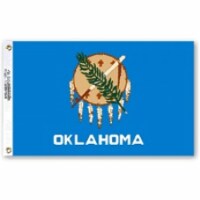 212 Main ST-OK 36 x 60 in. Oklahoma State Polyester Flag