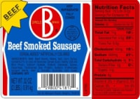 Circle B® Smoked Beef Sausage Perspective: Main