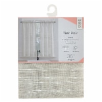No. 918 Louette Window Panels - Linen Perspective: Main
