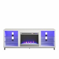 Lumina Fireplace TV Stand for TVs up to 70 , White