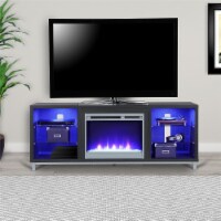 Ameriwood Fireplace TV Stand Screens up to 70 Black Oak