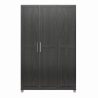 Camberly Framed 3 Door Wardrobe, Black Oak