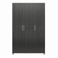Camberly Framed 3 Door Wardrobe, Black Oak