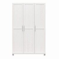 Camberly Framed 3 Door Wardrobe, Ivory Oak