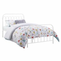 Novogratz Bright Pop Twin Metal Bed in White