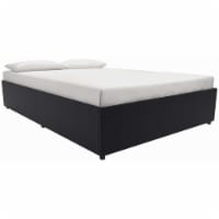 DHP Maven Faux Leather Upholstered Queen Platform Storage Bed in Black