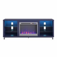 Lumina Deluxe Fireplace TV Stand for TVs up to 70 , Navy