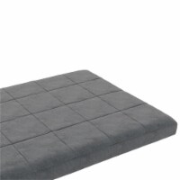 DHP Elowen 6 Inch Square Quilted Microfiber Futon Mattress Full Size in Gray