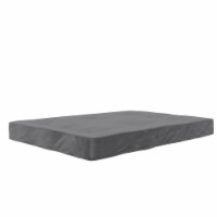 DHP Carson 8 Inch High Density Polyester Fill Futon Mattress Full Size in Gray