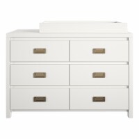 Monarch Hill Haven 6 Drawer White Changing Dresser