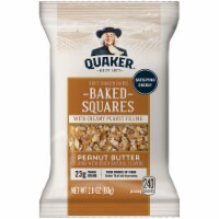 Quaker Chewy Baked Squares Peanut Butter Granola Bars Perspective: Main