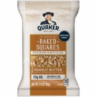 Quaker Chewy Baked Squares Peanut Butter Granola Bars Perspective: Main