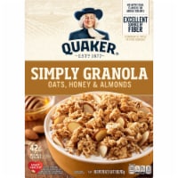 Quaker® Simply Granola Oats Honey and Almonds Breakfast Cereal Perspective: Main