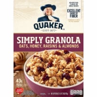 Quaker Simply Granola Oats Honey Raisins and Almonds Breakfast Cereal