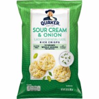 Quaker®  Sour Cream & Onion Flavored Rice Crisps Perspective: Main