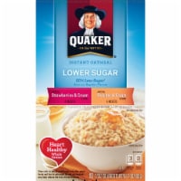 Quaker Fruit & Cream Instant Oatmeal Low Sugar Perspective: Main