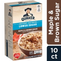 Quaker® Maple & Brown Lower Sugar Instant Oatmeal Perspective: Main
