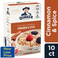 Quaker® Cinnamon & Spice Instant Oatmeal Perspective: Main