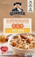 Quaker Super Grains Honey Almond Instant Oatmeal 6 Count Perspective: Main
