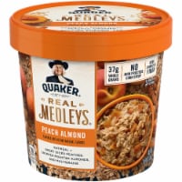 Quaker Real Medleys Peach Almond Flavor Oatmeal Perspective: Main