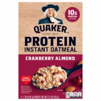 Quaker Select Starts Protein Cranberry Almond Instant Oatmeal Packets